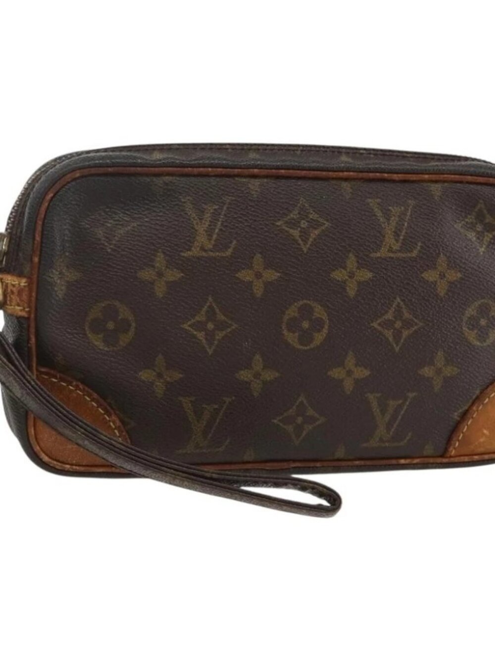 LOUIS VUITTON Monogram Marly Dragonne PM Clutch Bag